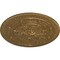 Ekena Millwork Naple Ceiling Medallion (Fits Canopies up to 3 3/8"), Hand-Painted Pale Gold, 37 1/2"OD x 3 3/8"P CM37NAPAS - alternate 3